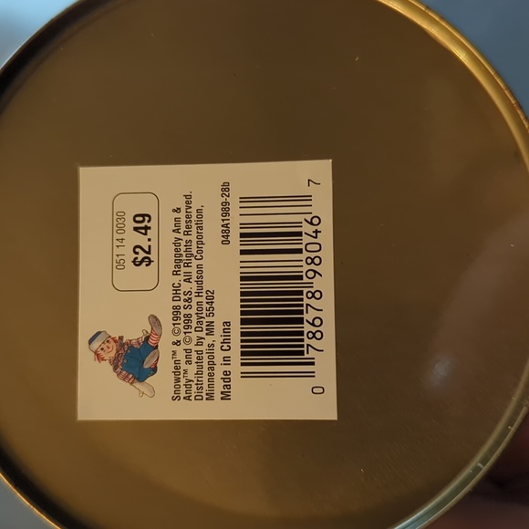 Raggedy & Ann Tin - Picture 4 of 4